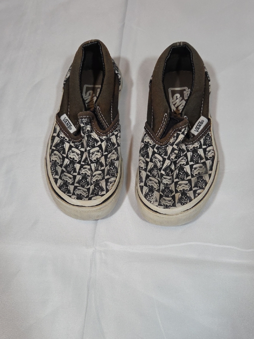 Star Wars May The Force Be With You Vans Brown And Black Size 11 Kids